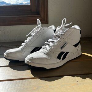 White Reebok High Top Sneakers- Size 10